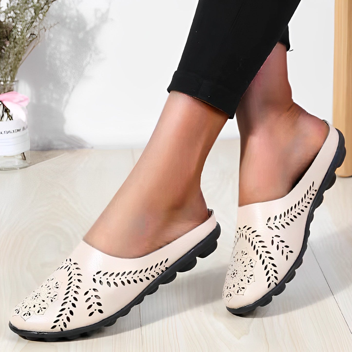 Bénédicte - Damen Etch Loafers beige