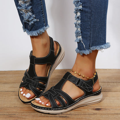 Bérénice - Ballenzehenkorrektur Ortho Sandalen Noir 