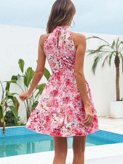 Bérénice – Robe d’Été Femme Dos Nu à Imprimé Fleuri 6