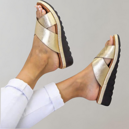  Baptista - Chaussons confortables pour femmes L'or rose