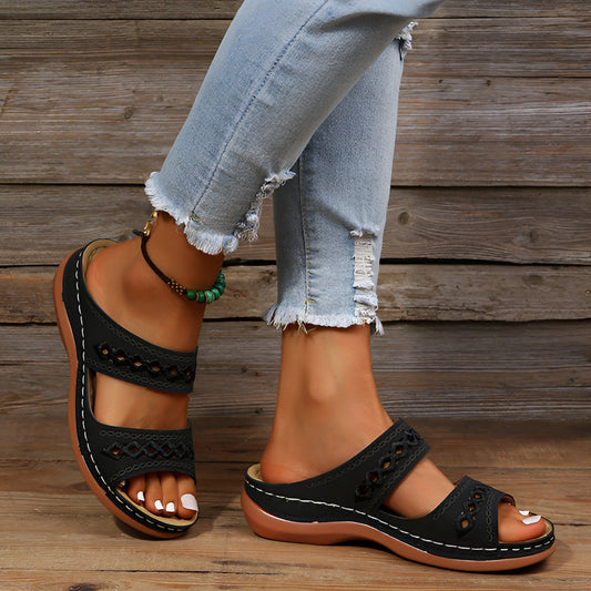 Baya - Sandales Femme Confort et soutien Tous les jours Noir