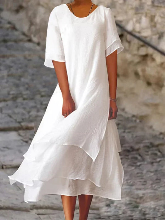 Belinea - Robe de bloc chic et élégante Blanc