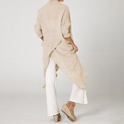 Belle - Tunique d'été asymétrique Beige
