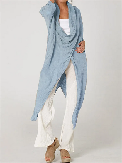 Belle - Tunique d'été asymétrique Bleu