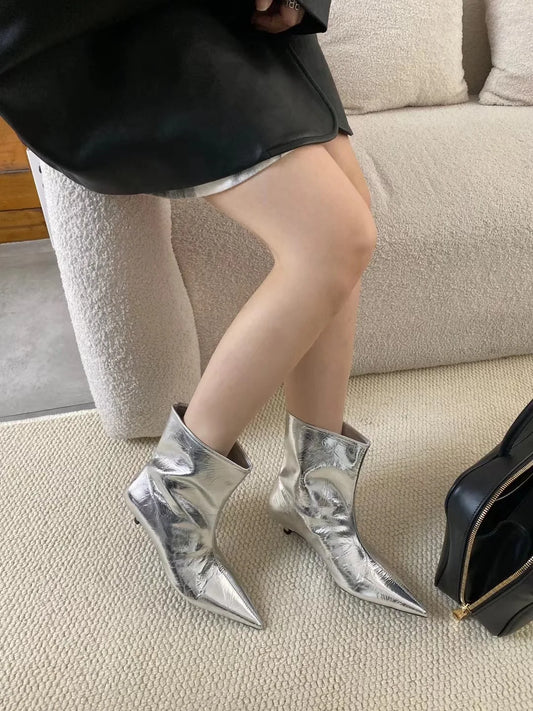 Bernadette – Bottines Brillantes Femme Glamour et Élégantes 1