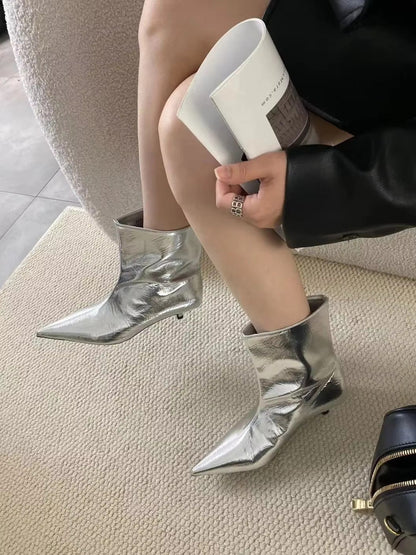 Bernadette – Bottines Brillantes Femme Glamour et Élégantes 2