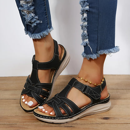 Bertha - Sandales orthopédiques pour le style et le confort Noir