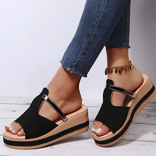 Bianca - Sandales orthopédiques Femme Confort & Style élégant Noir