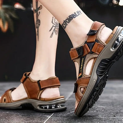 Billie - Sandales thérapeutiques orthopédiques Marron clair 1