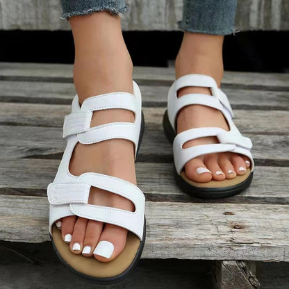 Blanche - Sandales orthopédiques de loisirs pour femmes Blanc