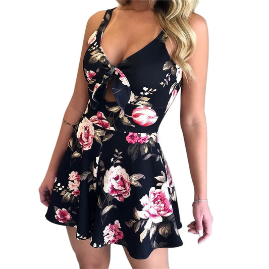 Blanche – Combinaison Sans Manches Femme au Design Coloré 1