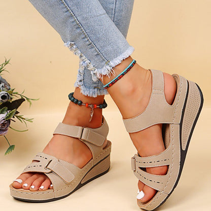 Brisa - Sandales orthopédiques Confortables et élégantes Beige