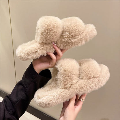 Bruna - Pantoufles moelleuses à la mode Beige 2