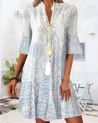 Cécile - Robe courte pour femme Bleu 1