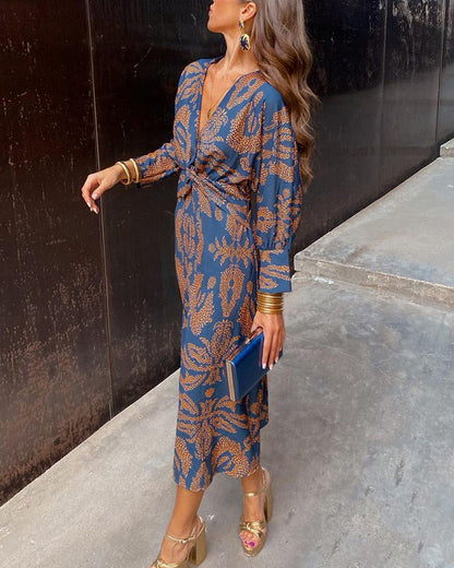 Chantal - Robe élégante pour femme Bleu