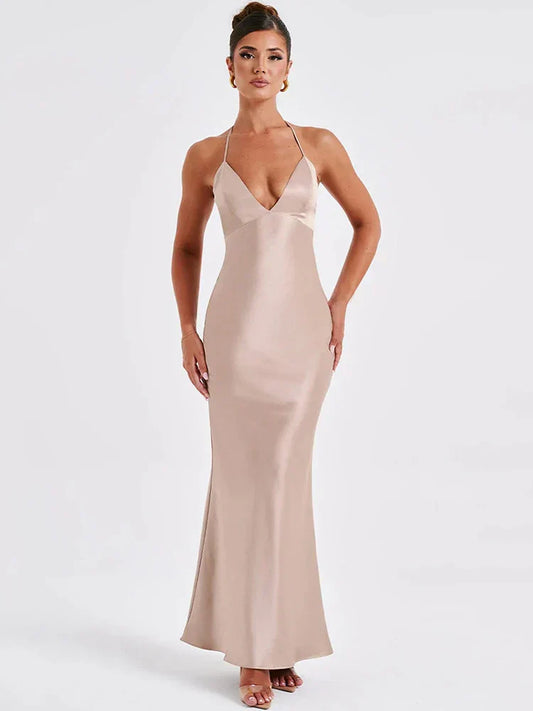 Chloé - Robe de nuit dos nu Rose