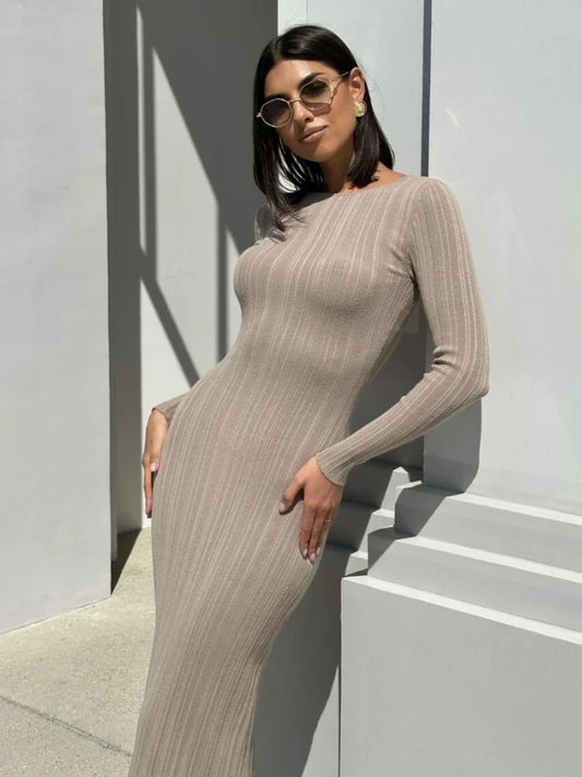 Cindy - Robe de soirée élégante Abricot
