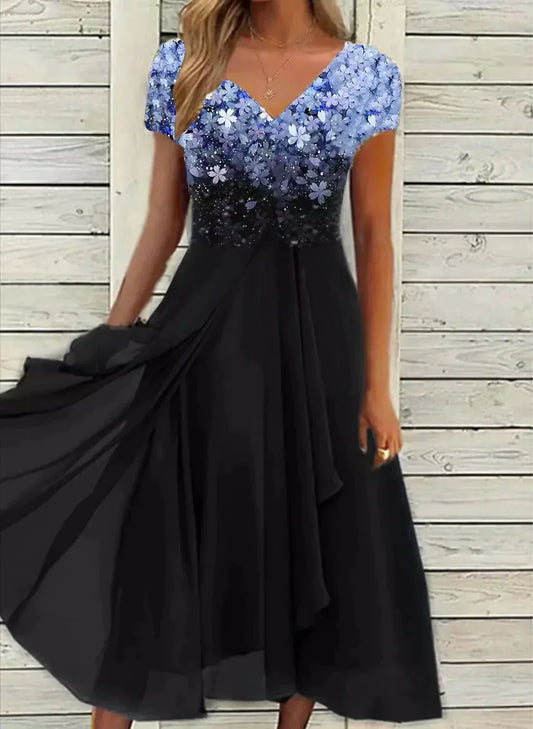 Claire - Robe pour femme Bleu Noir