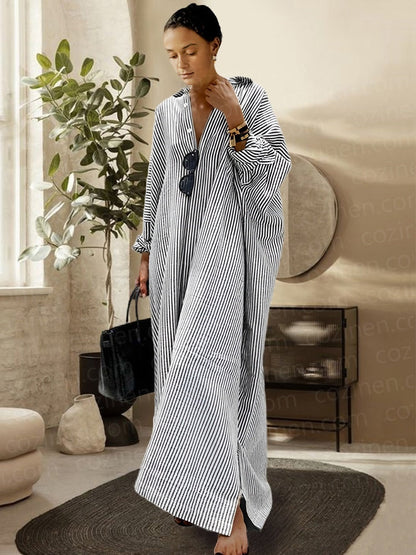 Clara - Robe d'été décontractée et confortable pour femmes Noir