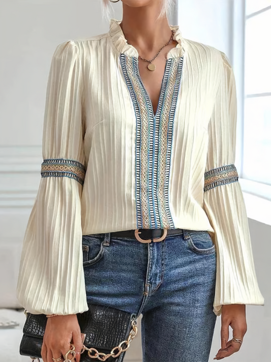 Cynthia – Blouse Femme à Manches Longues Élégante 1