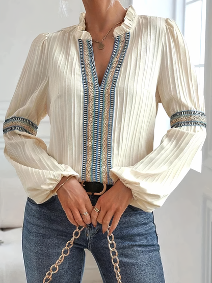 Cynthia – Blouse Femme à Manches Longues Élégante 2