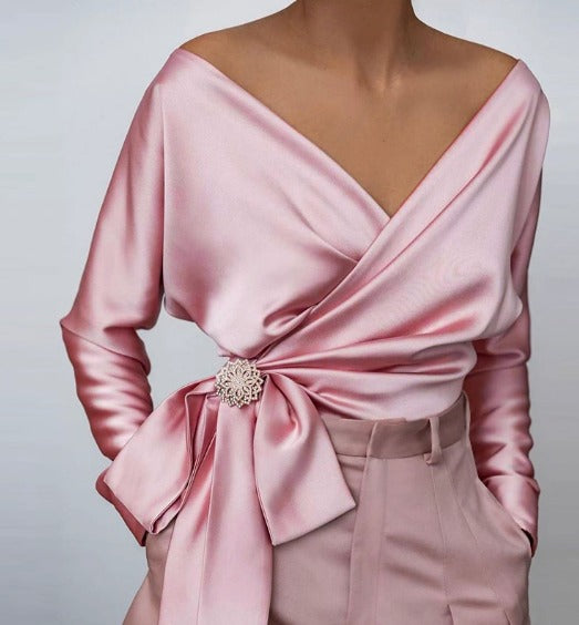 Denise – Blouse en Soie Femme Élégante et Légère