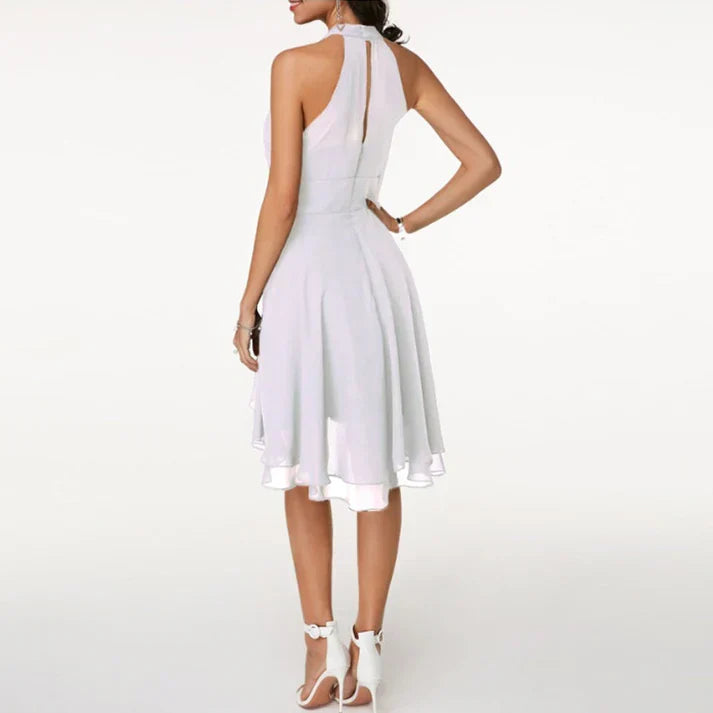 Faustine - Robe de cocktail élégante pour femme Blanc