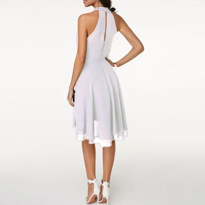 Faustine - Robe de cocktail élégante pour femme Blanc