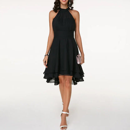 Faustine - Robe de cocktail élégante pour femme Noir