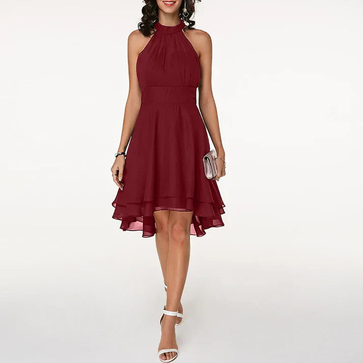 Faustine - Robe de cocktail élégante pour femme Rouge