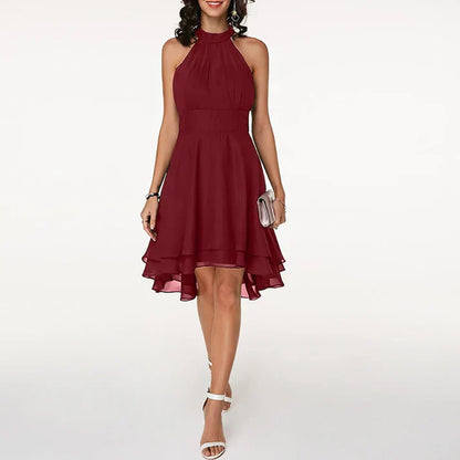 Faustine - Robe de cocktail élégante pour femme Rouge