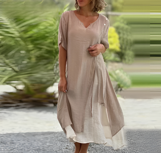 Fernande - Robe d'été aéréeFlavie - Robe maxi femme élégante Kaki