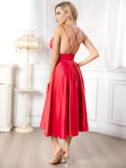 Flavie – Robe Élégante Femme avec Col en V Tendance 12