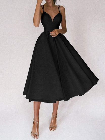 Flavie – Robe Élégante Femme avec Col en V Tendance 17