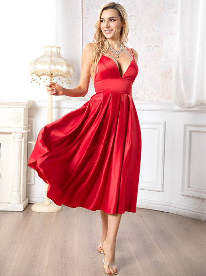 Flavie – Robe Élégante Femme avec Col en V Tendance 8