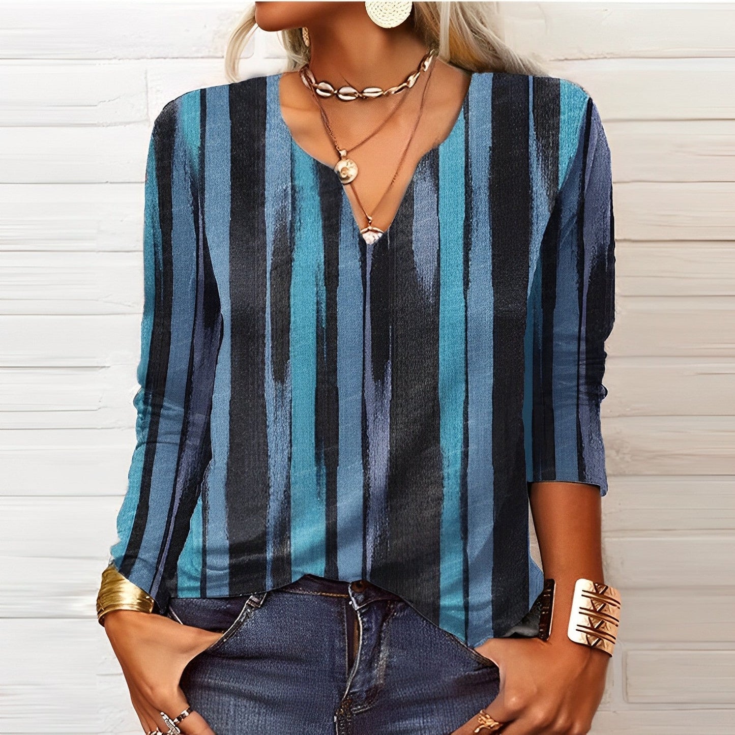 Gabrielle – Blouse Femme Manches Longues au Style Élégant 2