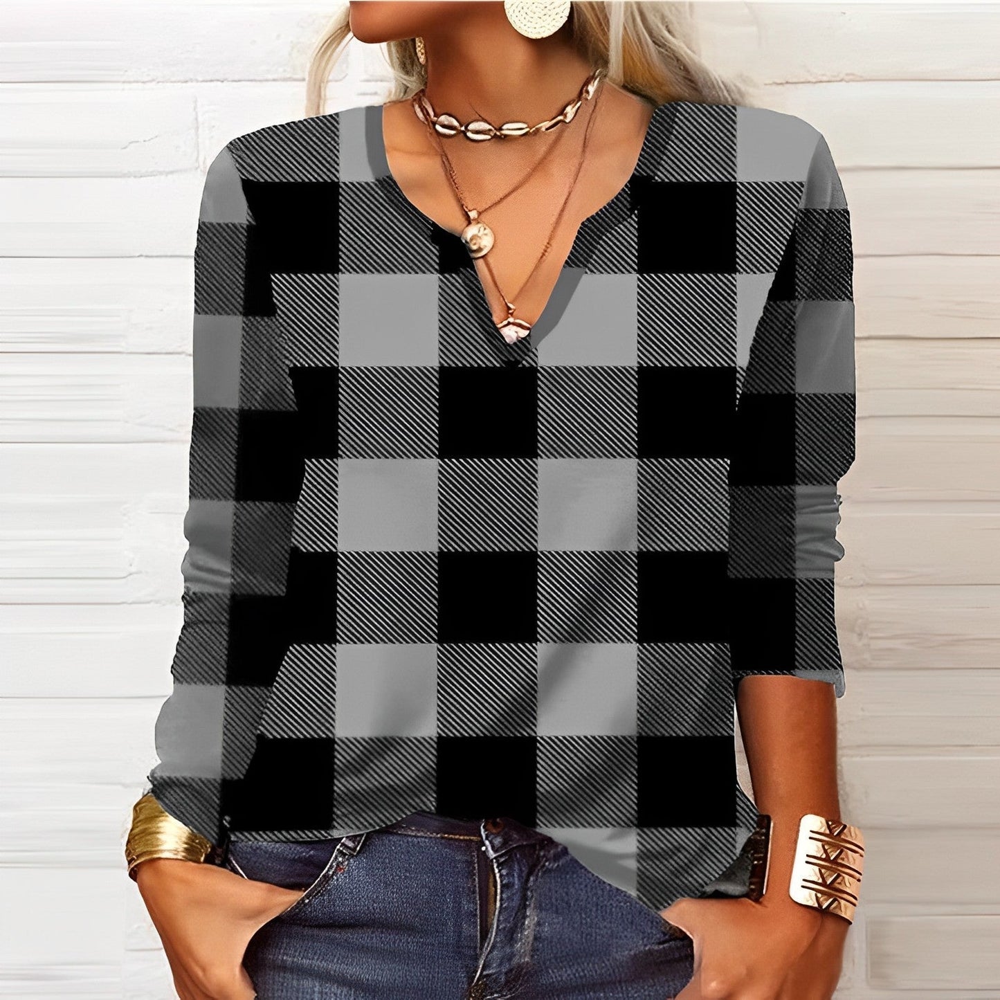 Gabrielle – Blouse Femme Manches Longues au Style Élégant 5