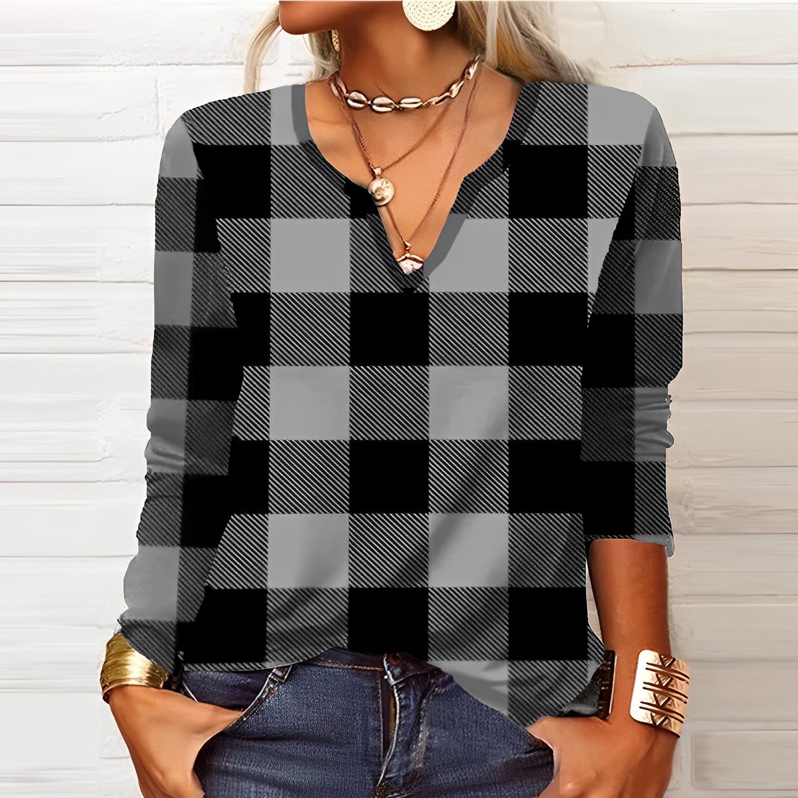 Gabrielle – Blouse Femme Manches Longues au Style Élégant 5