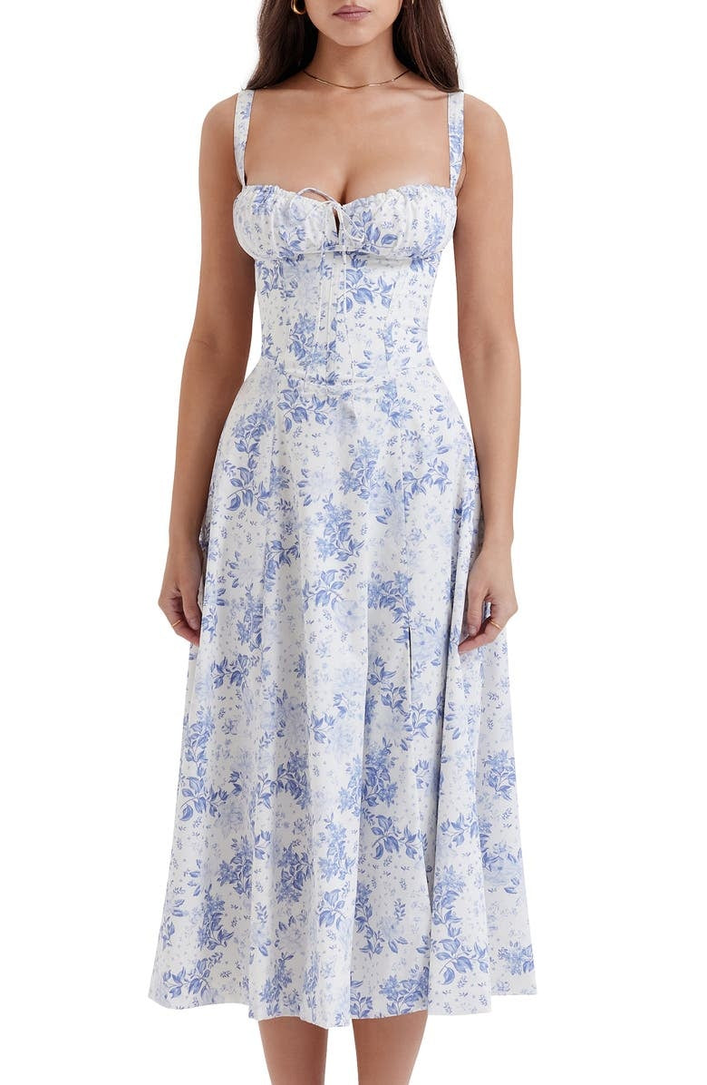 Gaelane - Elegant waist dress - Flattering and stylish Bleu