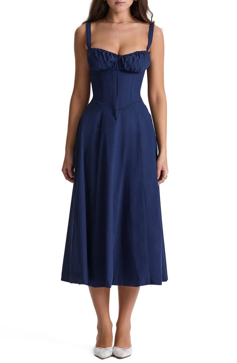 Gaelane - Elegant waist dress - Flattering and stylish Marinebleu