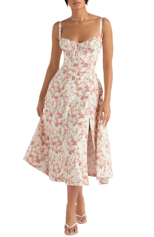 Gaelane - Elegant waist dress - Flattering and stylish Rose