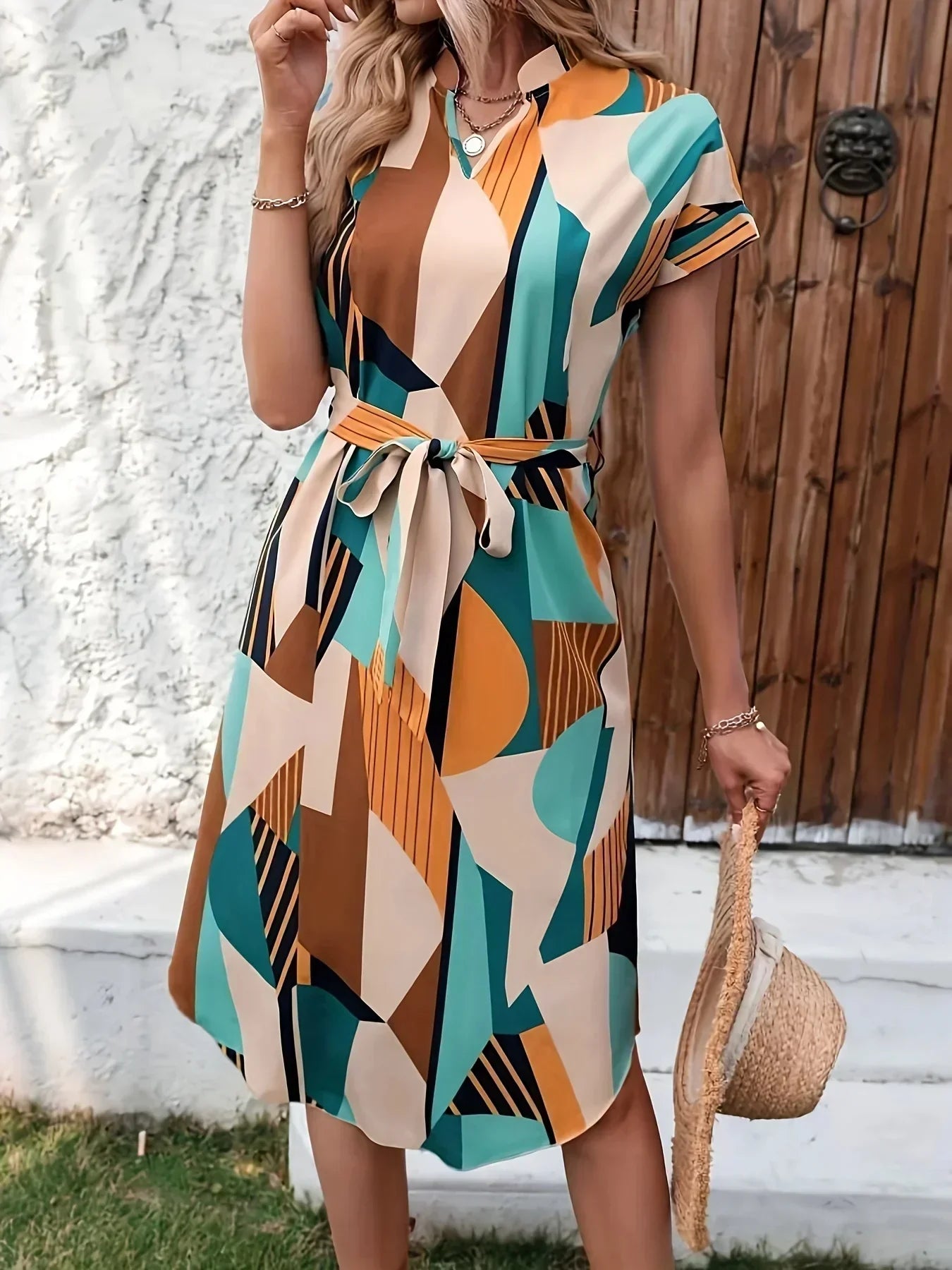 Galiah - Robe femme confortable pour le printemps et l'été Multicolore 3