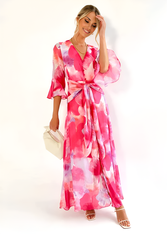 Geneviève - Robe de femme raffinée Rose