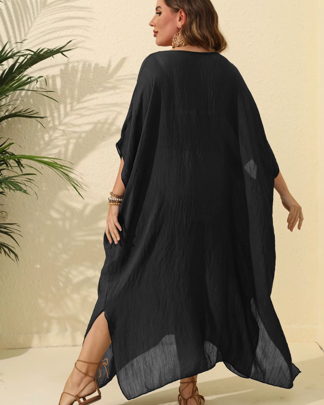 Gennifer - Robe minimaliste pour les journées d'été décontractées et les loisirs Noir 2