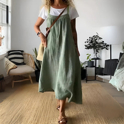 Ginette - Robe d'été confortable Vert