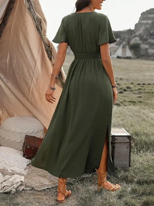 Héna - Robe d'été élégante pour femme Vert