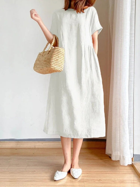 Hacina - Robe grande taille Blanc