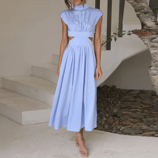 Hailie - Maxi-robe classique pour femme Bleu