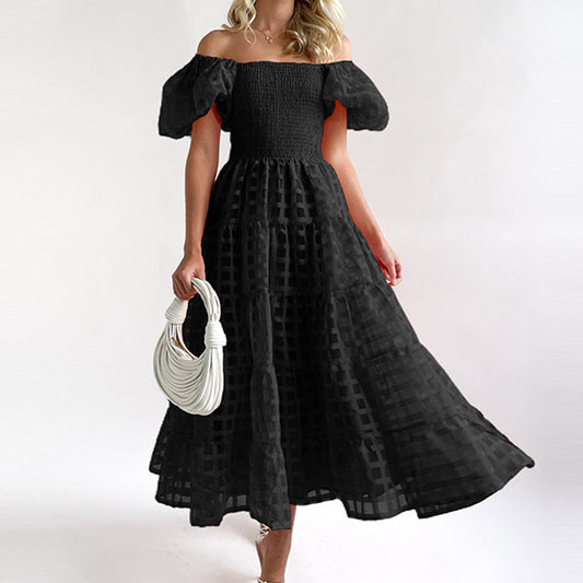 Hania - Robe de luxe Noir