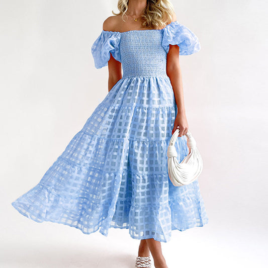 Harmonie - Robe maxi élégante Bleu
